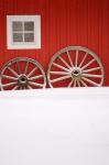 Martin Stables, Window and Wheel Detail, Banff, Alberta