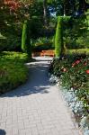 Trail Through the Butchard Gardens, Victoria, British Columbia, Canada