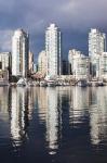 Buildings along False Creek, Vancouver, British Columbia, Canada