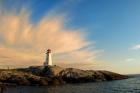 Peggy's Point Lighthouse at Sunset