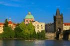 Charles Bridge by Vltava Rive