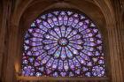 Interior of Notre Dame Cathedral, Paris, France