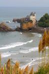 Surfers on the Bay of Biscay, France