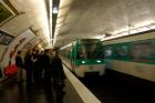 Commuters Inside Metro Station, Paris, France