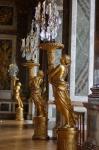 Hall of Mirrors and Gold Statues, Versailles, France