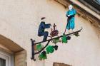 Wrought Iron Sign, Hautvillers, France