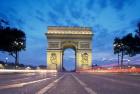 Arc de Triomphe From Champs Elysees, Paris, France