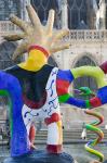 Detail of the Stravinski Fountain in Paris