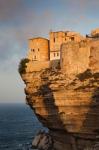 Cliffside Houses at Dawn