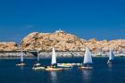 Sailboats in Corsica, France