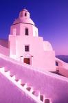 White Dome of Greek Church, Santorini, Greece