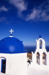 White Orthodox Church of Oia Santorini, Greece