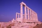 Ruins on Cliff in Cape Sounion, Poseidon, Greece