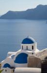 Blue church dome, Oia, Santorini, Greece