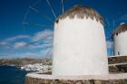 Greece, Cyclades, Mykonos, Hora Cycladic windmill in 'Little Venice'