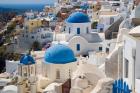 Blue Domed Churches, Oia, Santorini, Greece