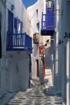 Cobblestone Alley, Santorini, Greece