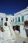 Stairs, Houses and Decorations of Chora, Cyclades Islands, Greece