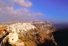 Late Afternoon View of Town, Thira, Santorini, Cyclades Islands, Greece