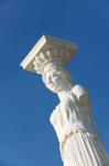 Greece, Ionian Islands, Kefalonia, Caryatid Statue