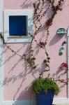 Detail of Pastel Condo, Assos, Kefalonia, Ionian Islands, Greece