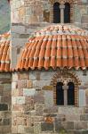 Detail of Panaghias Myrsiniotisis Chapel above the Limonos Monastery, Filia, Lesvos, Greece