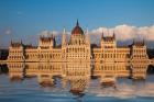 Hungary, Budapest Parliament Building On Danube River