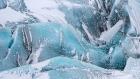 Svinafellsjoekull Glacier In Vatnajokull During Winter Glacier Front And Icefall