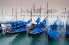 Italy, Venice Abstract Of Gondolas At St Mark's Square