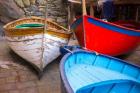 Italy, Riomaggiore Colorful Fishing Boats