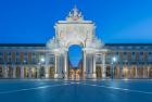 Portugal, Lisbon, Baixa, August Street Arch At Dawn