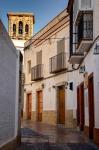 Spain, Andalusia, Cadiz, Arcos De la Fontera Typical Street View