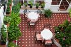 Spain, Andalusia, Arcos De la Fontera Breakfast Room of a Hotel