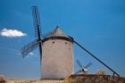 Spain, Toledo Province, Consuegra La Mancha windmills