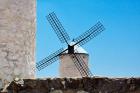 Spain, Toledo Province, Consuegra La Mancha Windmills
