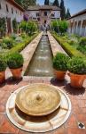 Spain, Granada Patio de la Acequia at Generalife