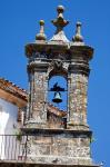 Spain, Andalucia, Cadiz Bell tower of old church in Grazalema