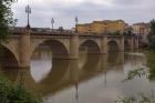 Bridge over Rio Ebro in Logrono, La Rioja, Spain