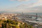 View of Barcelona from Mirador del Alcade, Barcelona, Spain