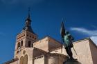 Plaza San Martin and San Martin Church, Segovia, Spain