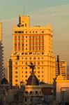 Spain, Madrid, Gran Via and Edificio Espana