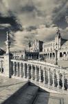 Spain, Seville, buildings of the Plaza Espana