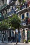 Spain, Hondarribia, La Marina, fishermen's quarter