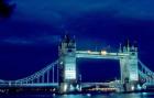 Tower Bridge Spanning the River Thames in London, England