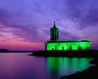 Church at Rutland Water at Sunset, Leicestershire, England