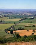 Farmland from Sutton Bank, North Yorkshire, England