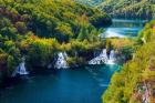 Lake Kozjak And Travertine Cascades On The Korana River, Croatia