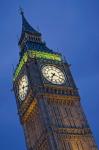UK, London, Clock Tower, Big Ben at dusk
