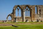 Whitby Abbey ruins (built circa 1220), Whitby, North Yorkshire, England