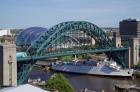 Tyne Bridge and The Sage, Newcastle on Tyne, Tyne and Wear, England